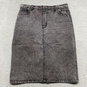 Vintage Denim Midi Skirt